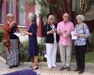 Canapes in the garden
