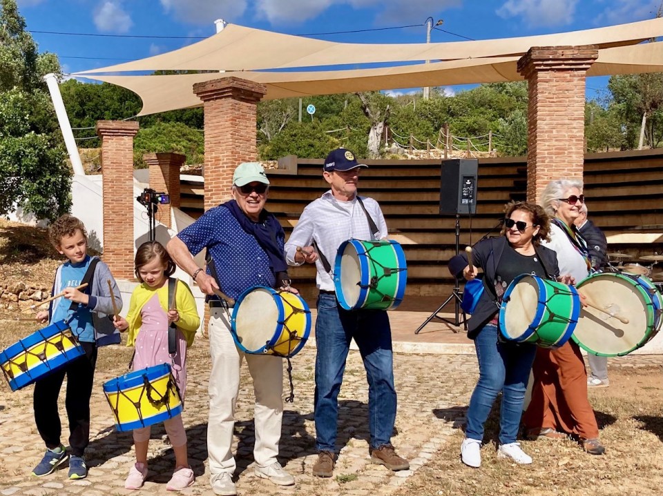 Drums and Rotarians cropped