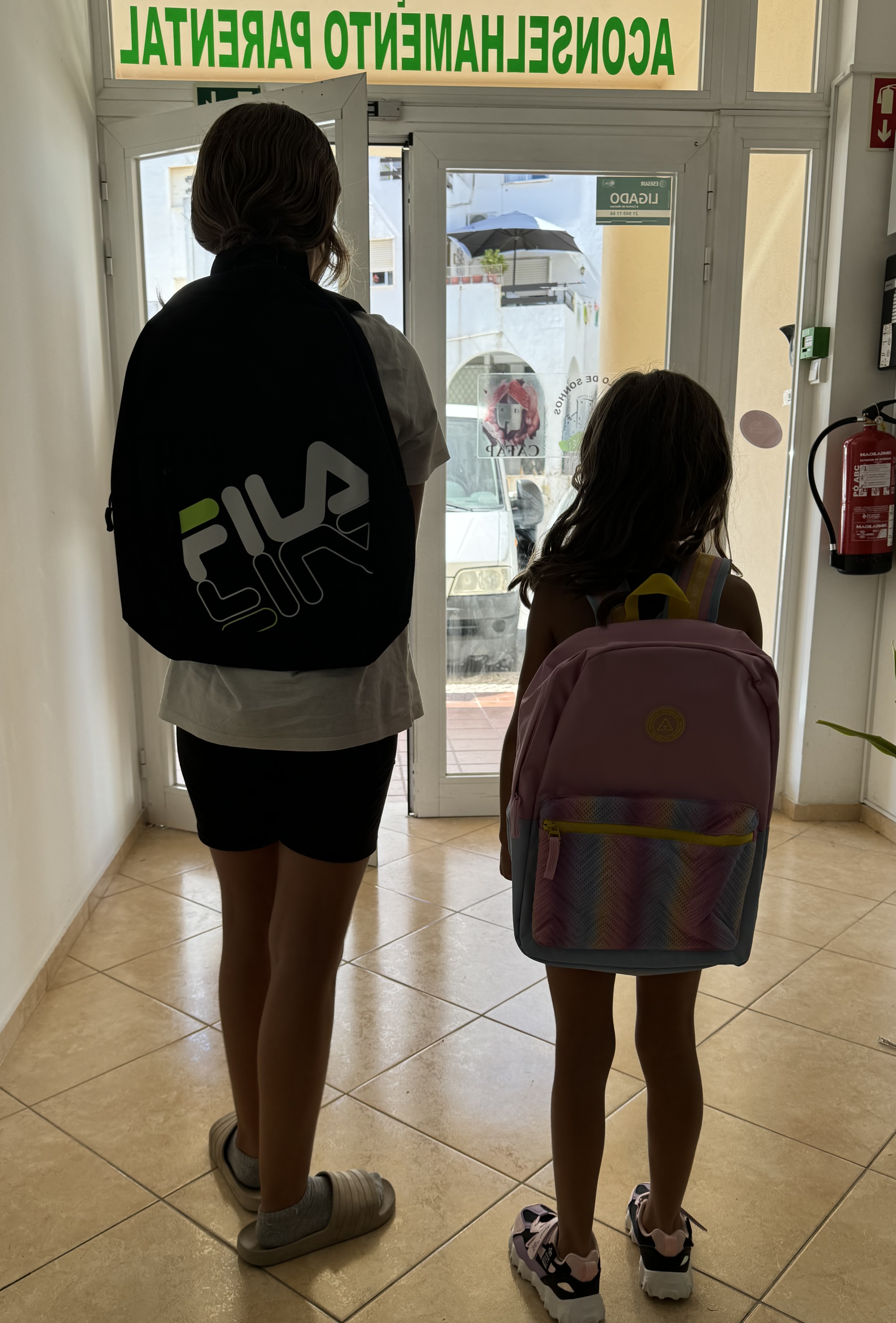 Children with backpacks 2